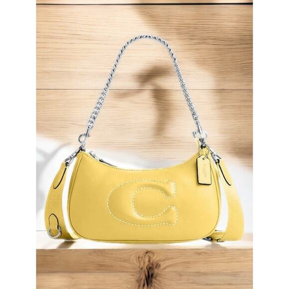 New With Tags Coach CJ608 Teri Shoulder Bag With Signature Quilting - Picture 12 of 12